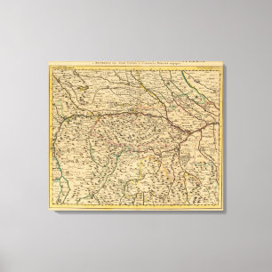 Po River Valley in Italy Canvas Print