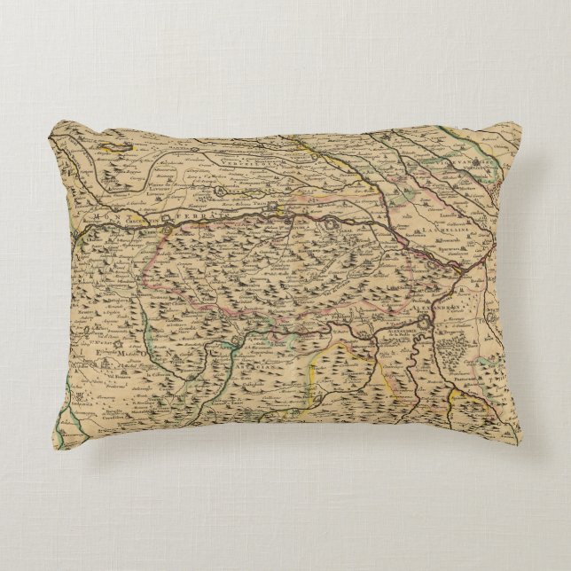 Po River Valley in Italy Decorative Cushion (Front)