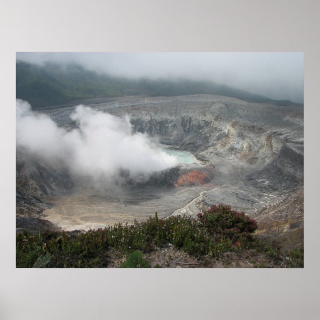 Poás Volcano Crater Poster (Front)