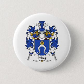 Pobog Family Crest 6 Cm Round Badge