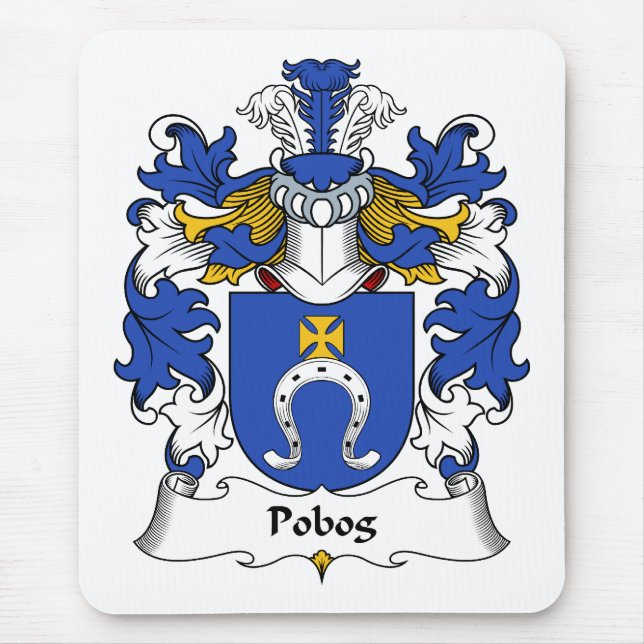 Pobog Family Crest Mouse Pad (Front)