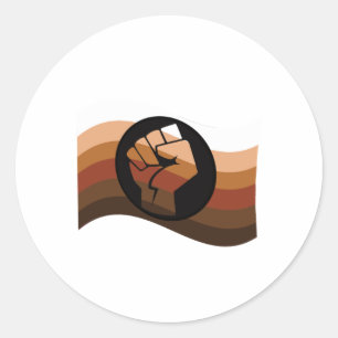POC Colours Flag Classic Round Sticker
