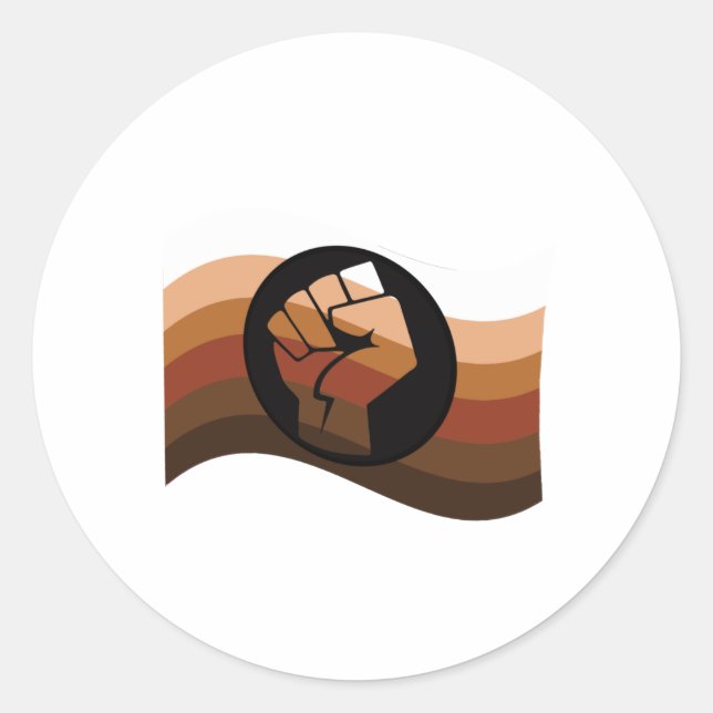 POC Colours Flag Classic Round Sticker (Front)