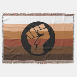 POC Pride Flag Throw Blanket