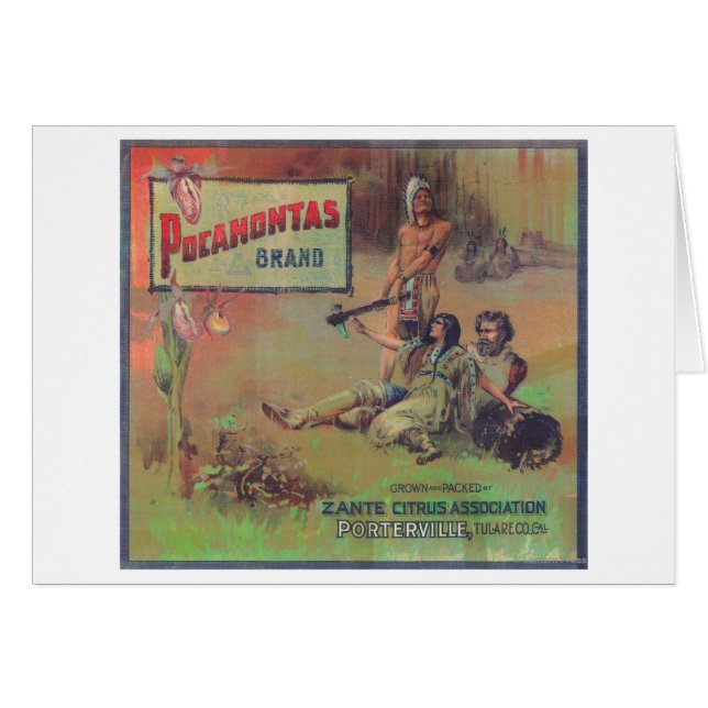 Pocahontas Orange LabelPorterville, CA (Front Horizontal)