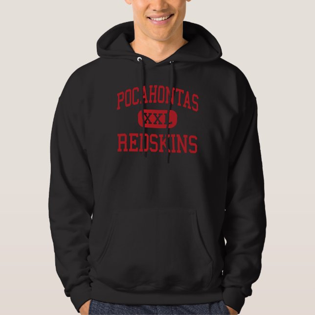 Pocahontas - Redskins - High - Pocahontas Arkansas Hoodie (Front)