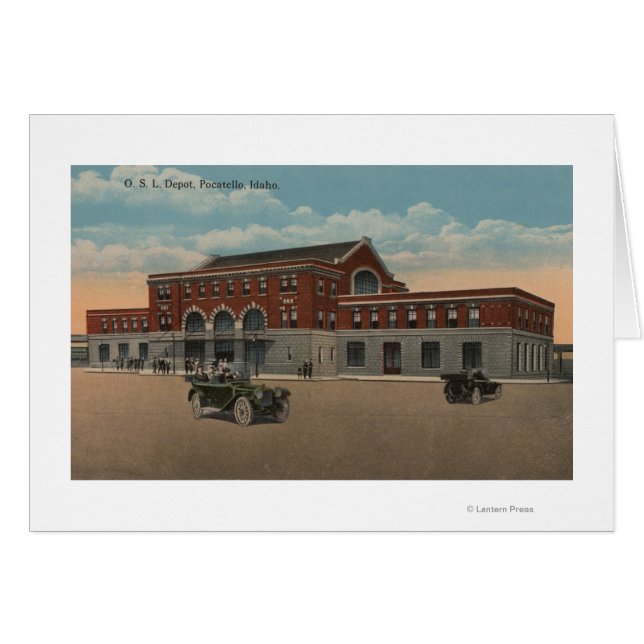 Pocatello, ID - Exterior View of O.S.L. Train (Front Horizontal)