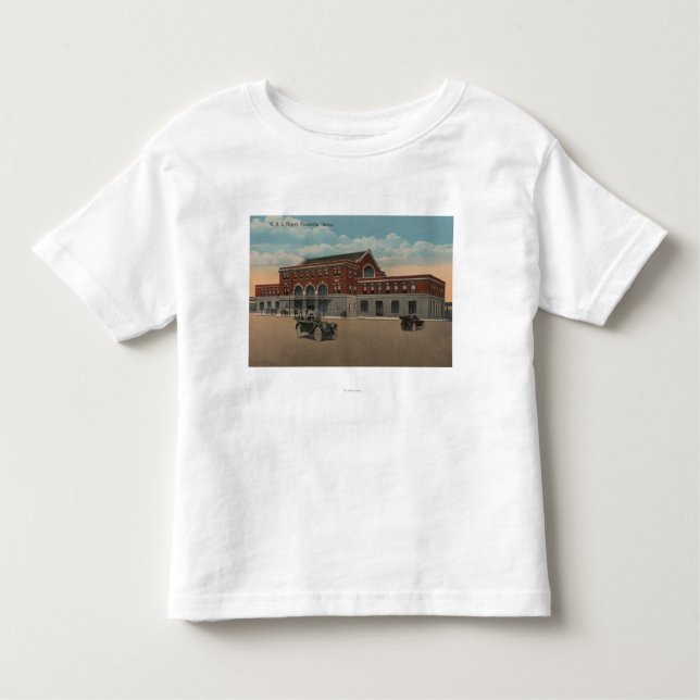 Pocatello, ID - Exterior View of O.S.L. Train Toddler T-Shirt (Front)