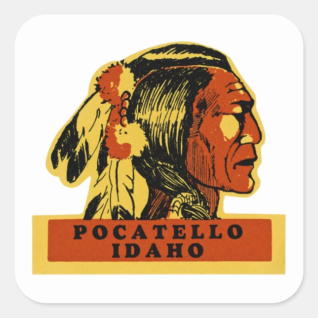 Pocatello Idaho Square Sticker (Front)