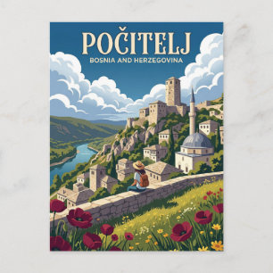 Počitelj Bosnia and Herzegovina Postcard