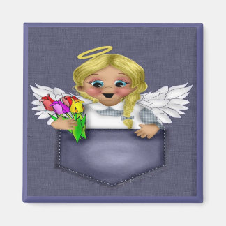 Pocket Angel Blonde Magnet