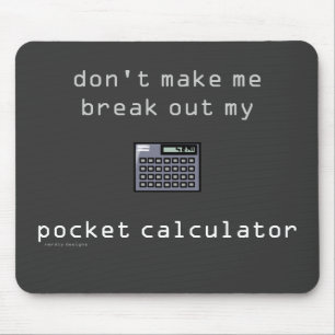 pocket calculator mousepad