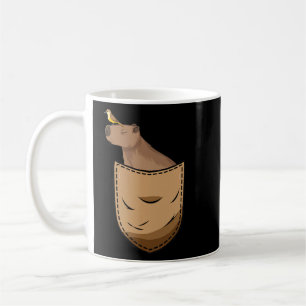 Pocket Capybara Pocket Cute Animal Parody Coffee Mug