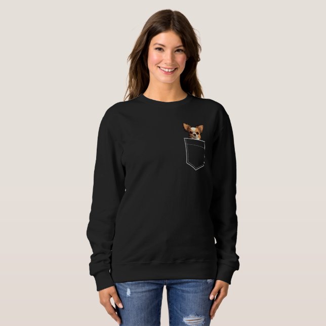 Pocket Chihuahua Sweatshirt (Front Full)