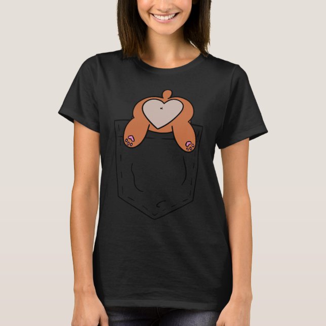 Pocket Corgi   T-Shirt (Front)