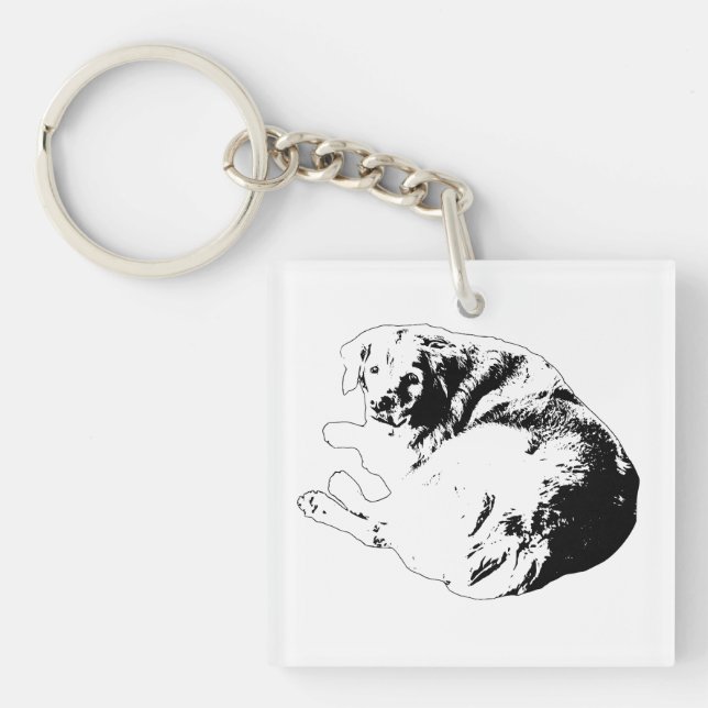 Pocket Curl, Loyal Glance Key Ring (Front)