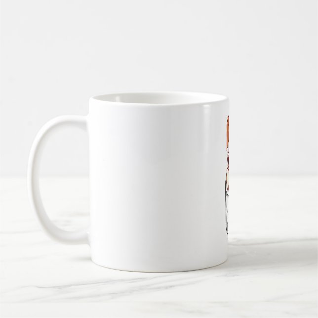 Pocket Cute Jack Russell Terrier  Coffee Mug (Left)