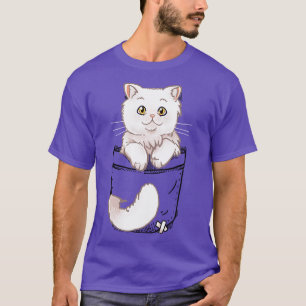 Pocket Cute Persian Cat Kitten T-Shirt