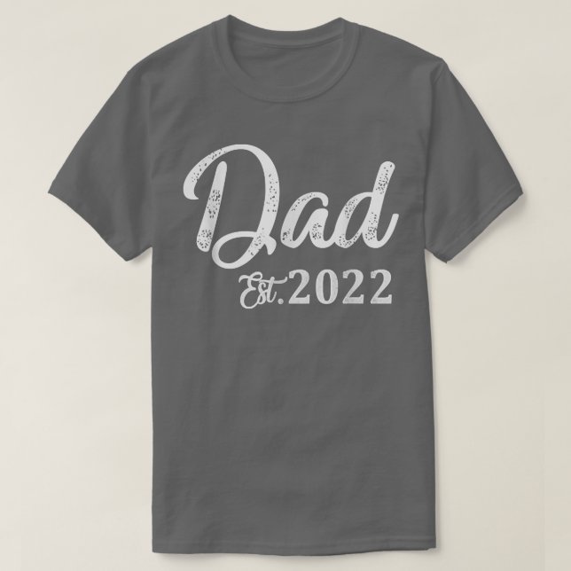 Pocket Dad Est 2022 Fathers Day Promoted To Daddy  T-Shirt (Design Front)