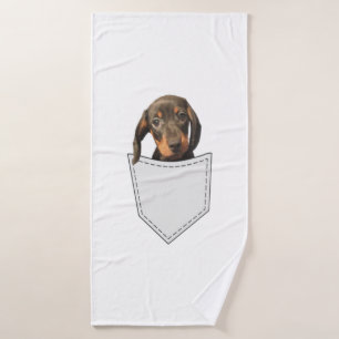Pocket Dog Dachshund  Bath Towel