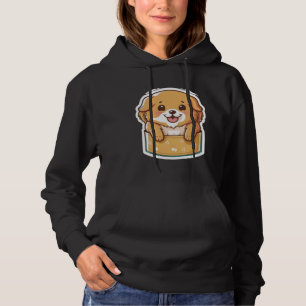 Pocket Dog Golden Retriever Dog in your Pocket Hoodie