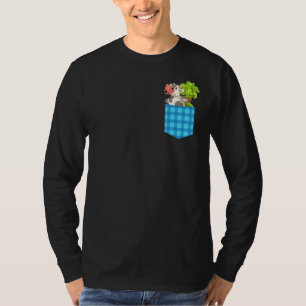 Pocket Farm Animal Cow Farmer Farming Cute Cow T-Shirt