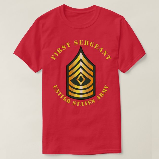 POCKET First Sergeant 1SG T-Shirt (Design Front)