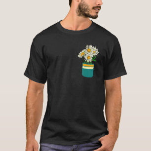 Pocket Flower Nature Plant Botanical Garden Daisy  T-Shirt