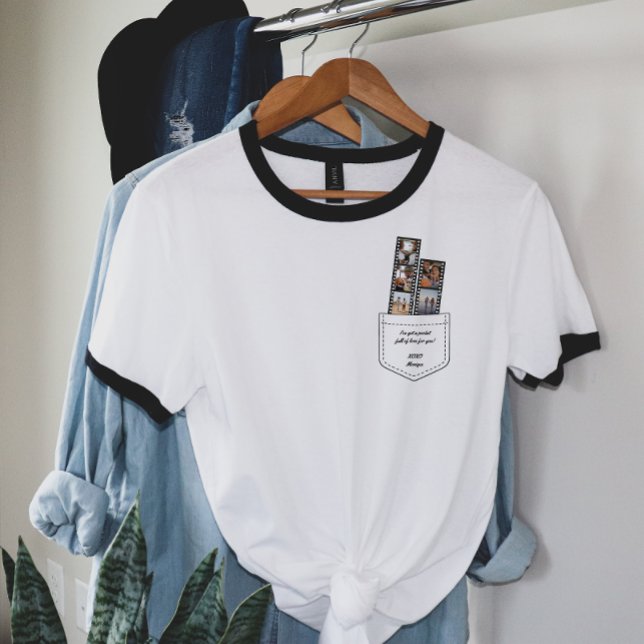 Pocket Full of Love Valentine Photo Film Strip T-Shirt (Creator Uploaded)