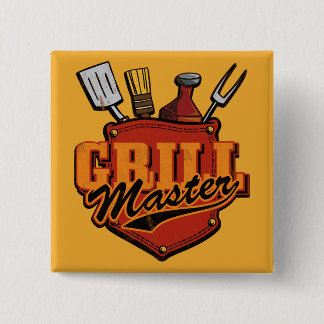 Pocket Grill Master 15 Cm Square Badge