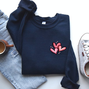 pocket hearts valentines day sweatshirt, love tee