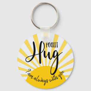 pocket hug I am always with you covid-19 lockdown Key Ring