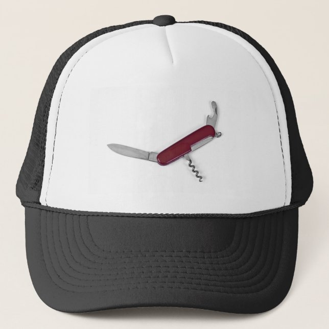 pocket knife trucker hat (Front)