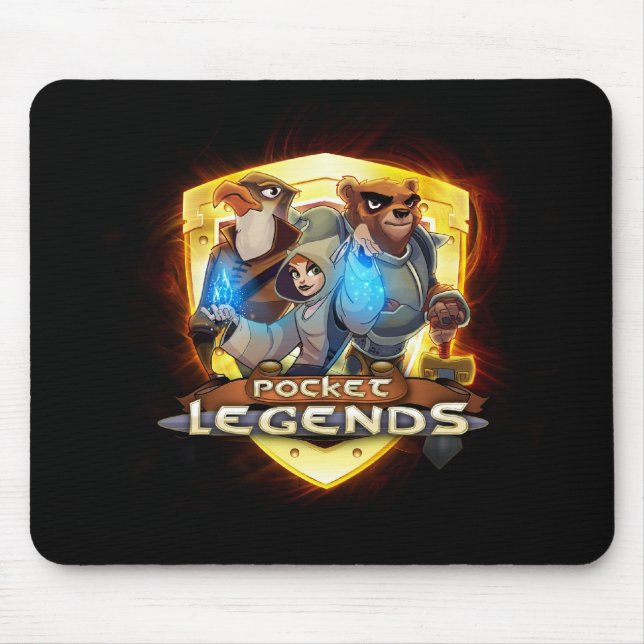 Pocket Legends Gold Logo Mousepad (Front)