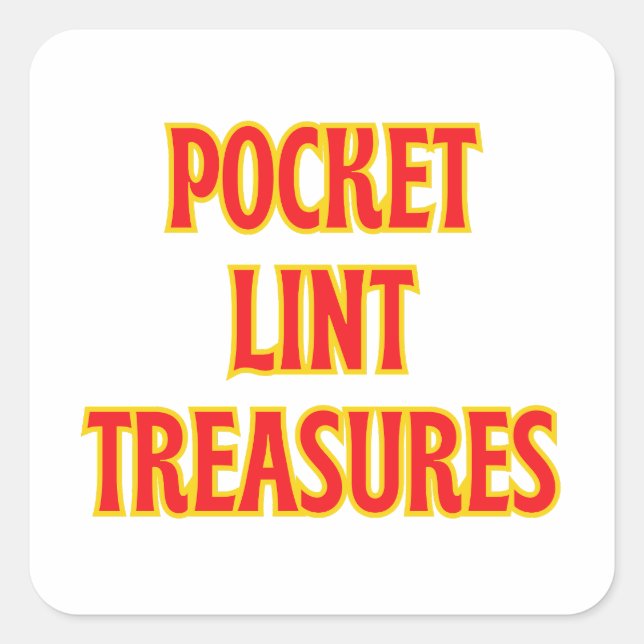 Pocket Lint Treasures Square Sticker (Front)
