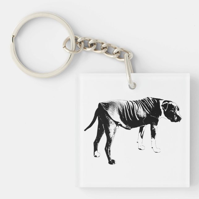 Pocket Outline, Steady Form Key Ring (Front)