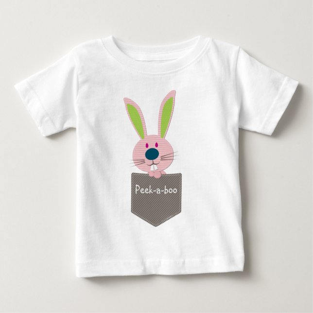 POCKET PALS :: Bunny Rabbit 1 Baby T-Shirt (Front)