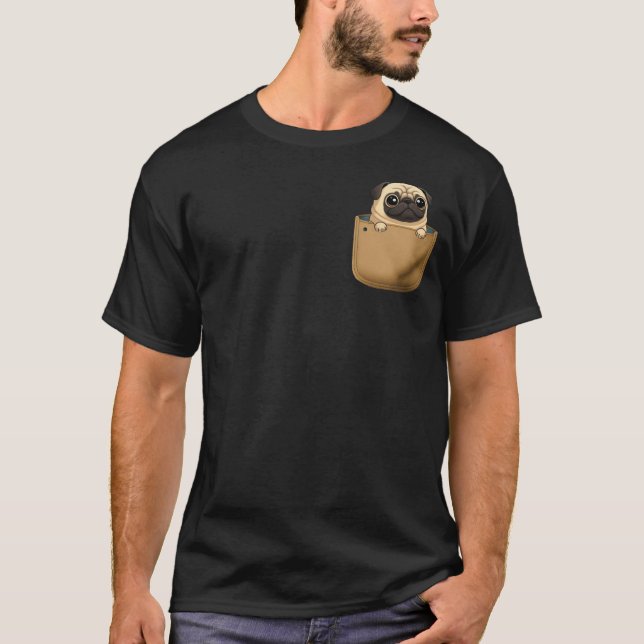 Pocket Pals - Pug Edition T-Shirt (Front)