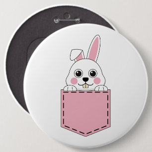Pocket Pet Bunny 6 Cm Round Badge