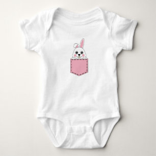 Pocket Pet Bunny Baby Bodysuit