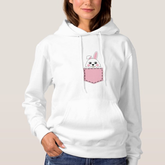 Pocket Pet Bunny Hoodie (Front)