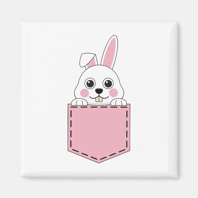 Pocket Pet Bunny Magnet (Front)