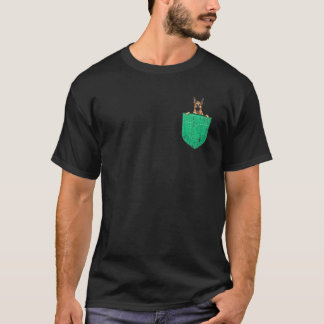Pocket Pet Parent Dog Animal Cute German Shepherd T-Shirt