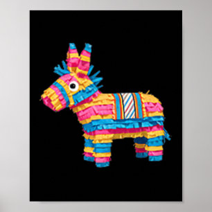 Pocket Pinata Serape Cinco De Mayo Mexican Fiesta Poster