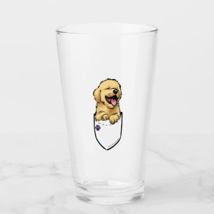 Pocket Puppiez - Golden Retriever  Glass