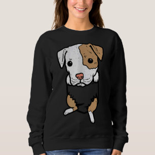 Pocket Puppy Pitbull Feet Cute Pitties Dog Lover O Sweatshirt