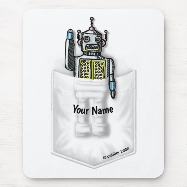 Pocket Robot mouse pad (Front)