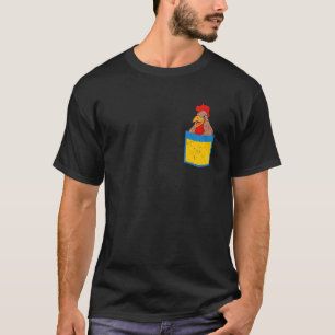 Pocket Rooster Farmer Farm Animal Bird  Chicken 1 T-Shirt