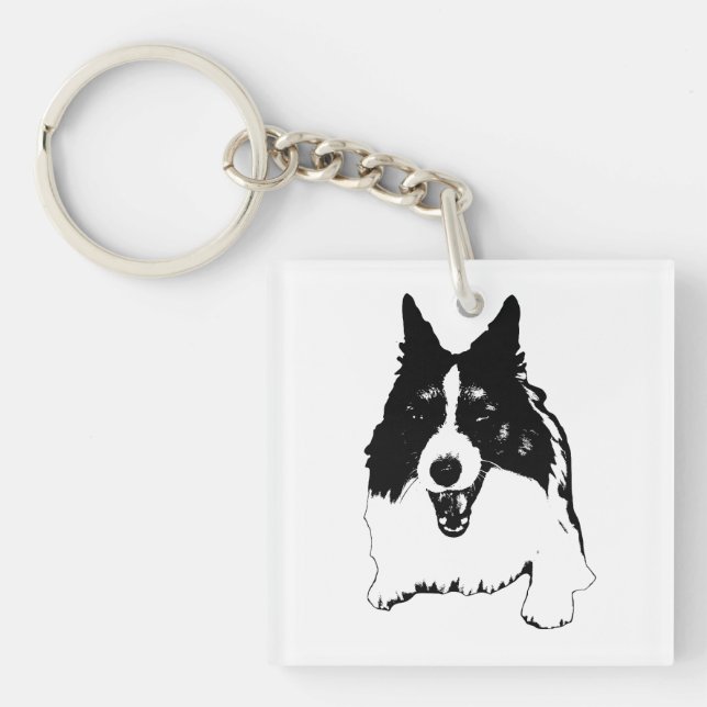 Pocket Signal, Corgi Joy Key Ring (Front)