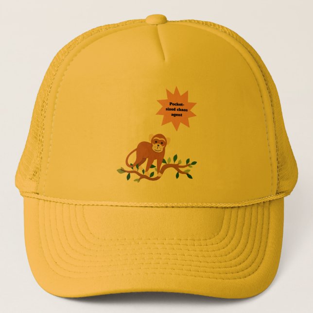 Pocket-size chaos agent trucker hat (Front)